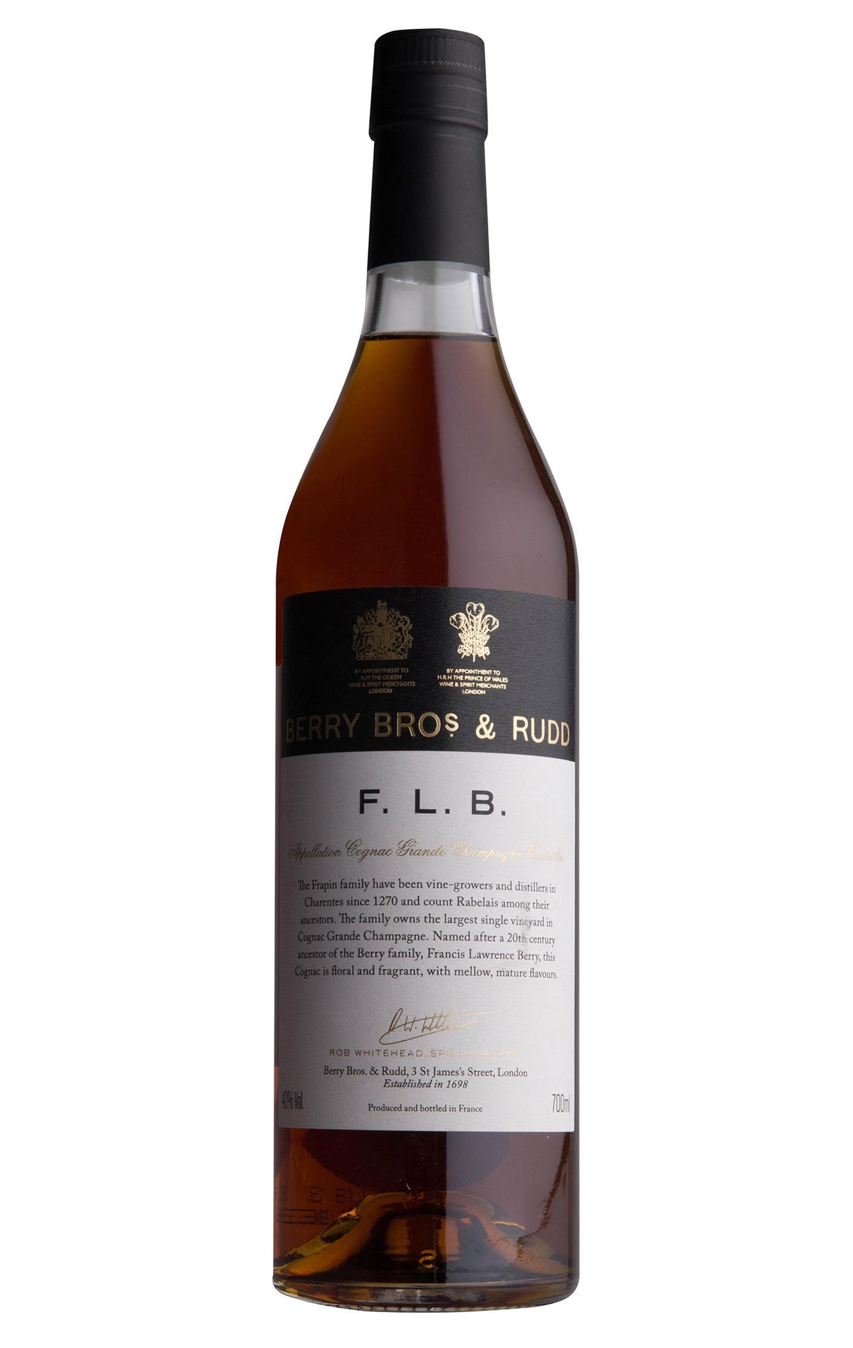 ベリー・ブラザーズ＆ラッド・F.L.B.・グランド・シャンパーニュ・コニャック(40%)、フラパン